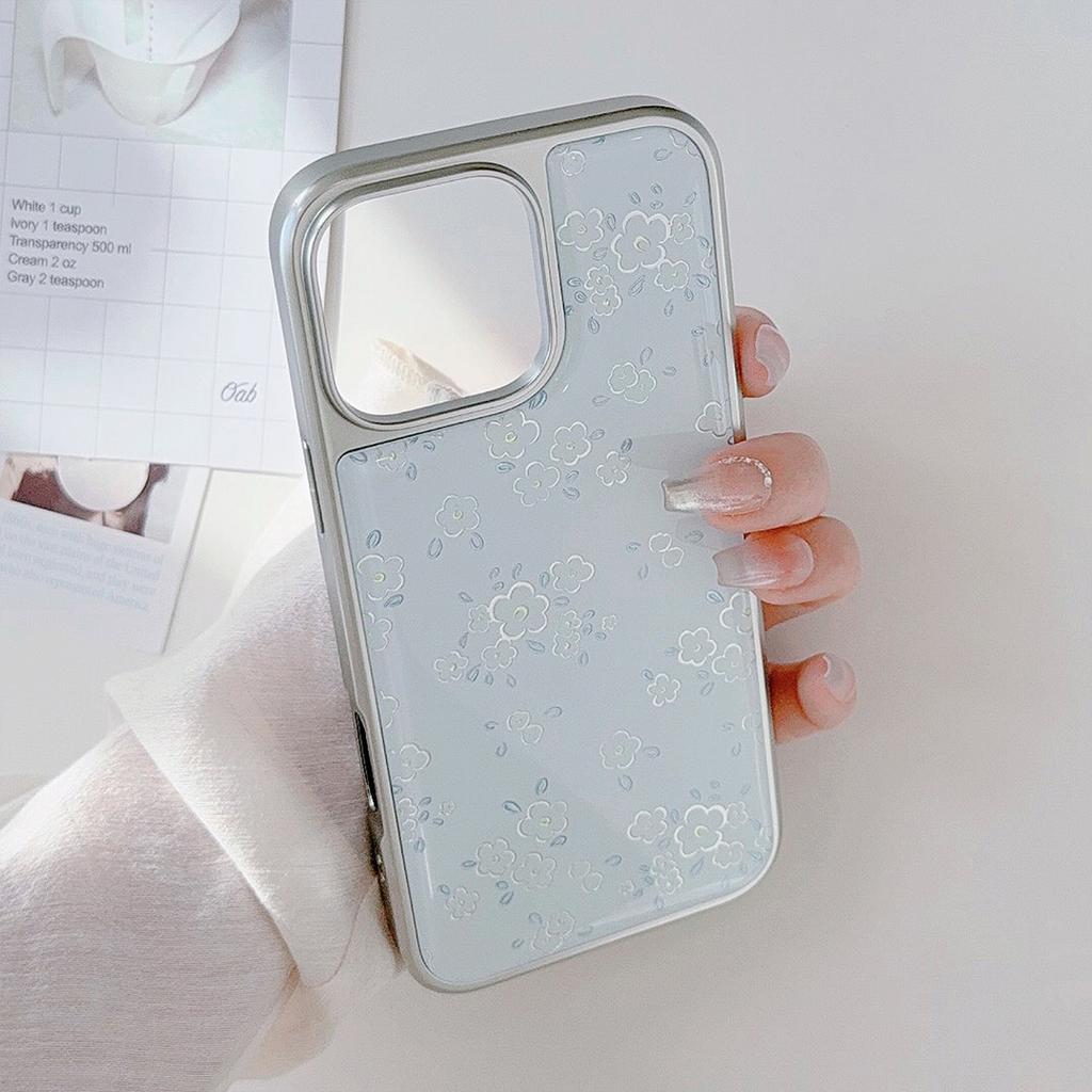 Goudkleurig Ins Verse Bloem Appel 16pro Max Mobiele Telefoonhoesje Iphone15 Epoxy 17 Geschikt voor Huawei Mate70