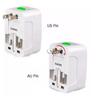 2PCS Power Conversion Plug ABS Housing Worldwide 1300W Power Charger Converter for Travel