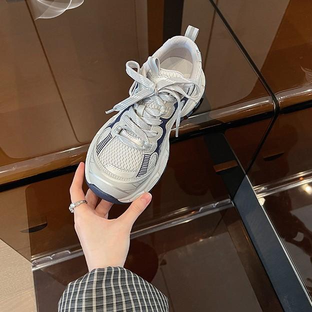 The same style in the Bajia~ Delicate version revised thick-soled dad shoes for women to increase their height 2025 new autumn versatile sports and le