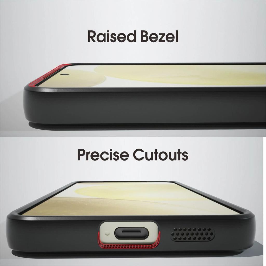 (Comes with Wrist strap)IBMRS for Samsung Galaxy S24 Transparent Case,Lens Protection Back Transparent PC Back Cover +TPC Soft Edges Phone Case Casing