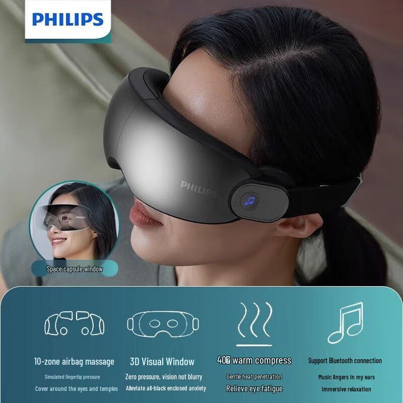 Philips Visual Eye Massager with Bluetooth