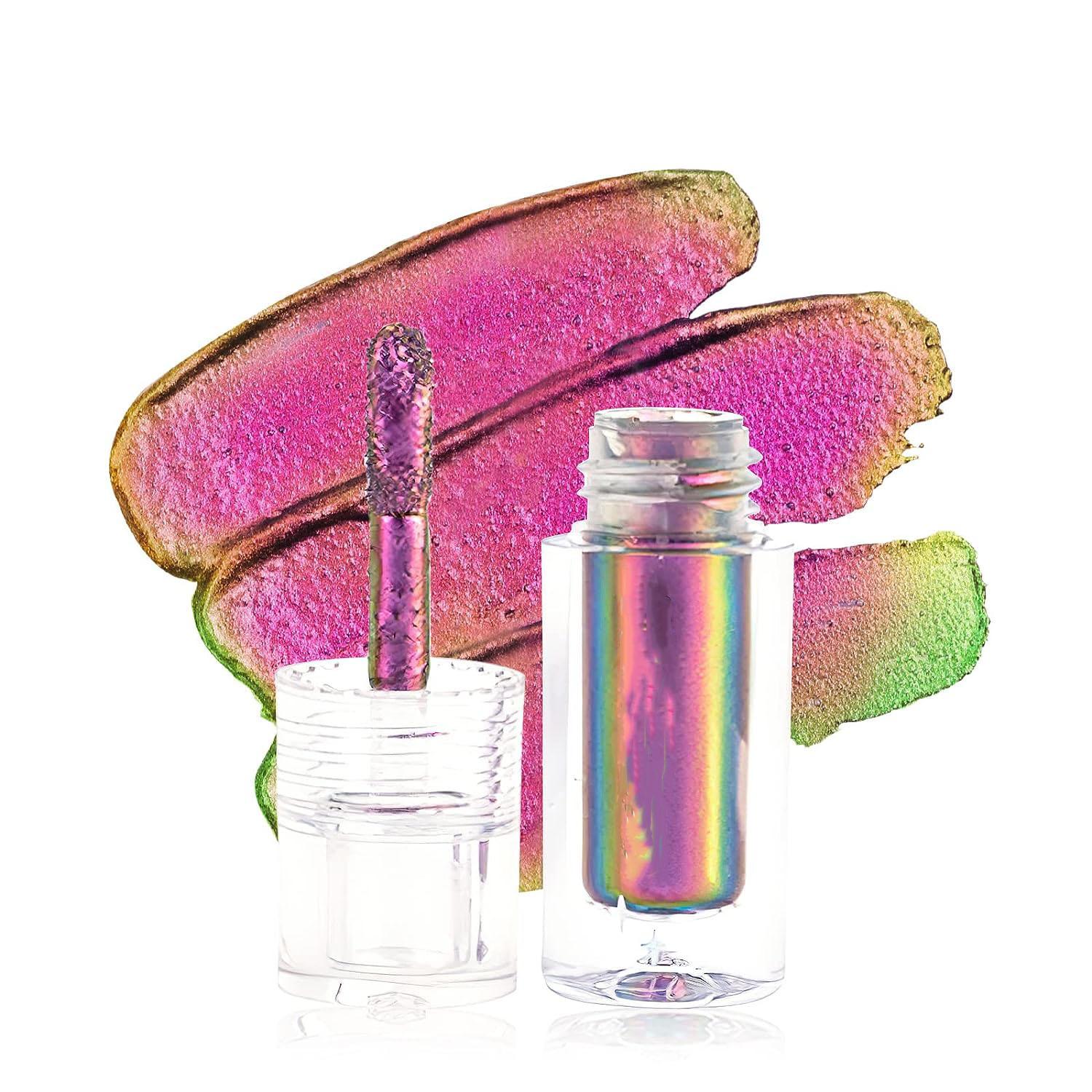 

Жидкие тени для век Chameleon,Стойкие блестящие тени для век, быстросохнущие тени для век с блеском без складок и мерцания для макияжа глаз для вечеринки