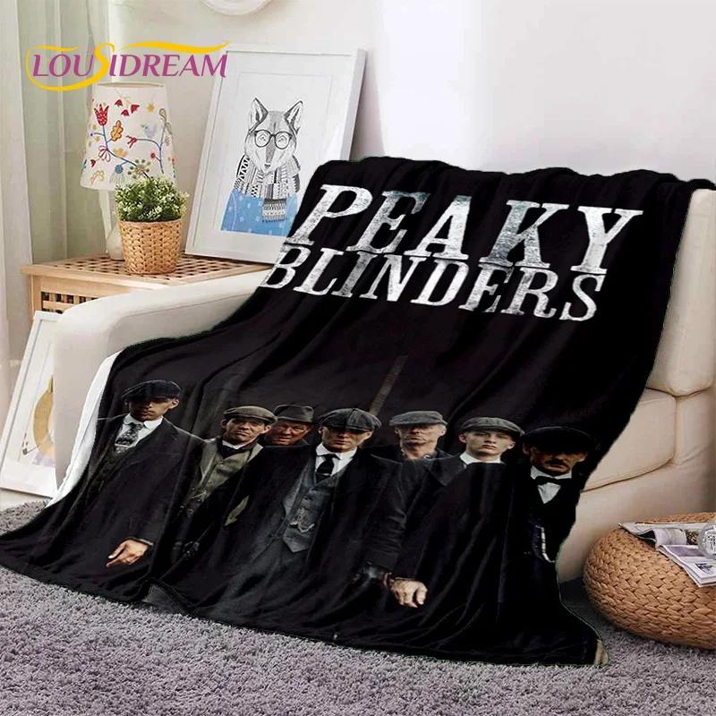 Coperta morbida in flanella 3D P-Peaky Blinders Tommy Shelby per Letti Camera da letto Divano Picnic, Coperta da lancio per Coprire Esterni Tempo libero Regalo
