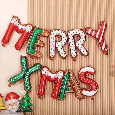 Christmas Aluminum Foil Balloons for Classrooms, Schools, & Malls