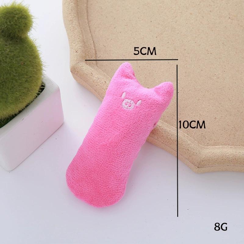 Catnip Plush Thumb Toy For Cats Bite Resistant Teething Toy Self-Play Molar Chew Toy To Relieve Boredom Interactive Pet Supplies