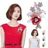 Shiny Jewelry Women Flower Brooch Pin Metal Enamel Collar Badge
