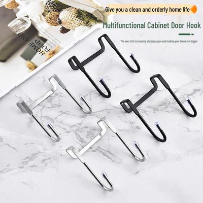 Stainless Steel S-Shaped Double Hook for Bedside, Bathroom, Kitchen, and Dormitory