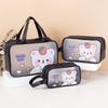 PVC Cartoon Cosmetic Bag Large Capacity Makeup Bag Travel Toiletry Storage Bag