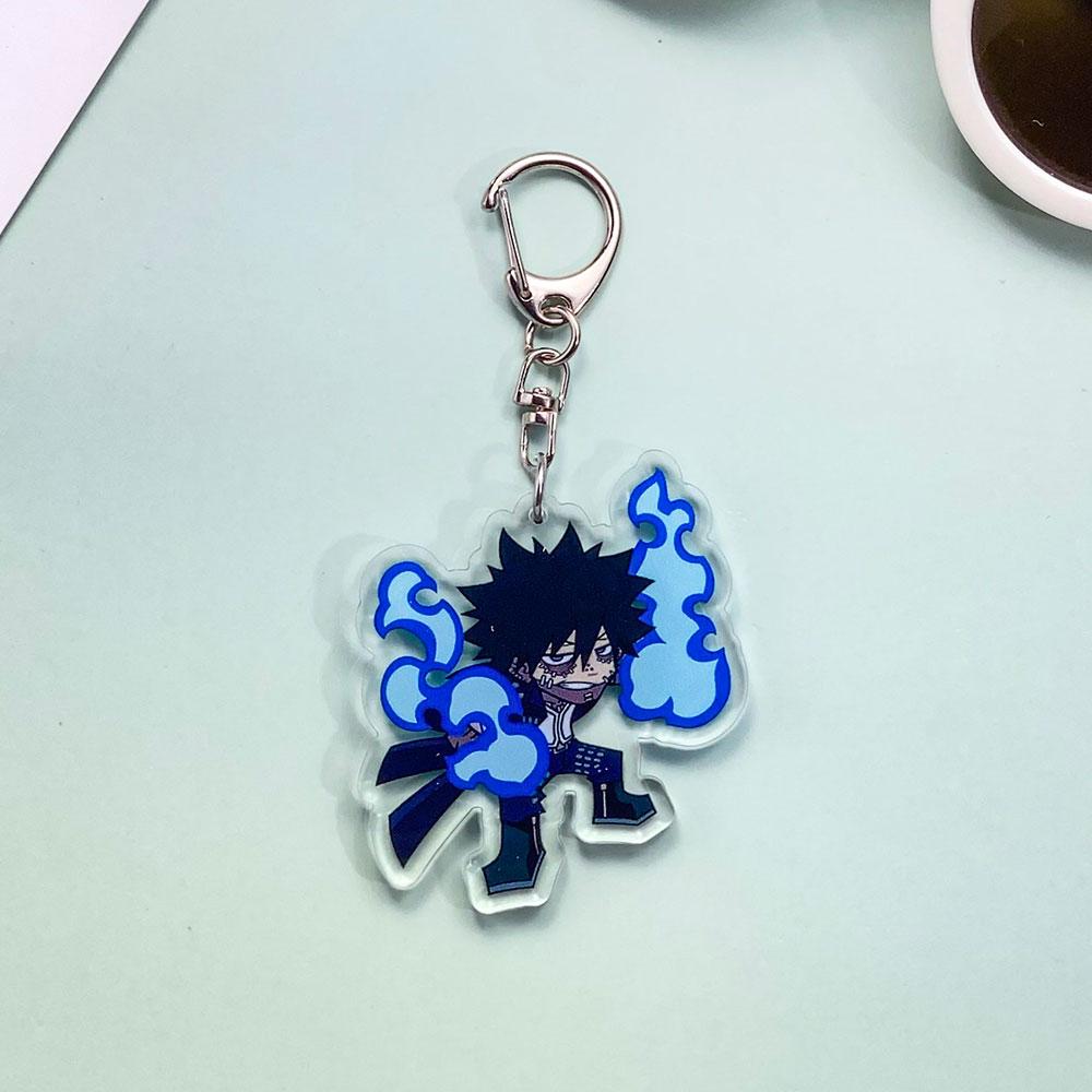 Anime Characters My Hero Academia Acrylic Kawaii Keychain Accessories Trendy Bag Charms Pendant Key Ring Gifts For Friends