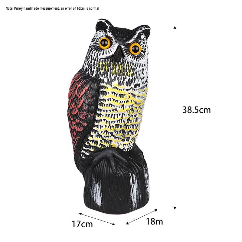 Outdoor Owl Bird Repellent and Mouse Deterrent Decorative Ornament