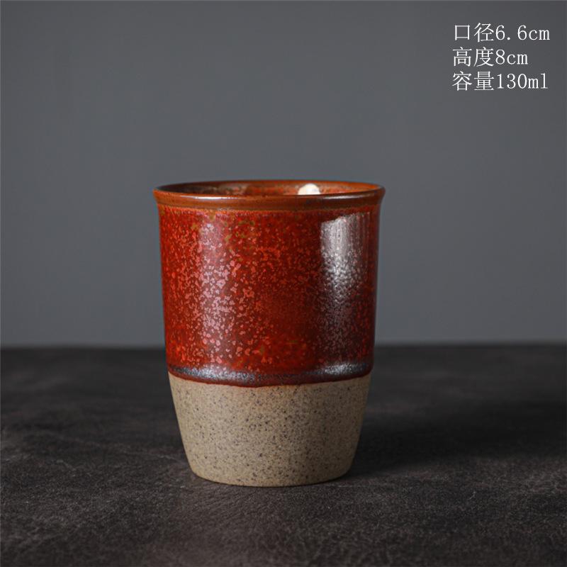 Ceramic Tea Cup Coarse Pottery Cup Personal Teacup Ceramic Retro Teacup Kung Fu Large Tea Bowl Kiln Change Single Cup