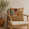 Hand Drawn Abstract Pillowcase, Single-Sided Print Cushion Cover, with Solid Back Decorative Throw Pillow, for Sofa Bed Chair Home Decor