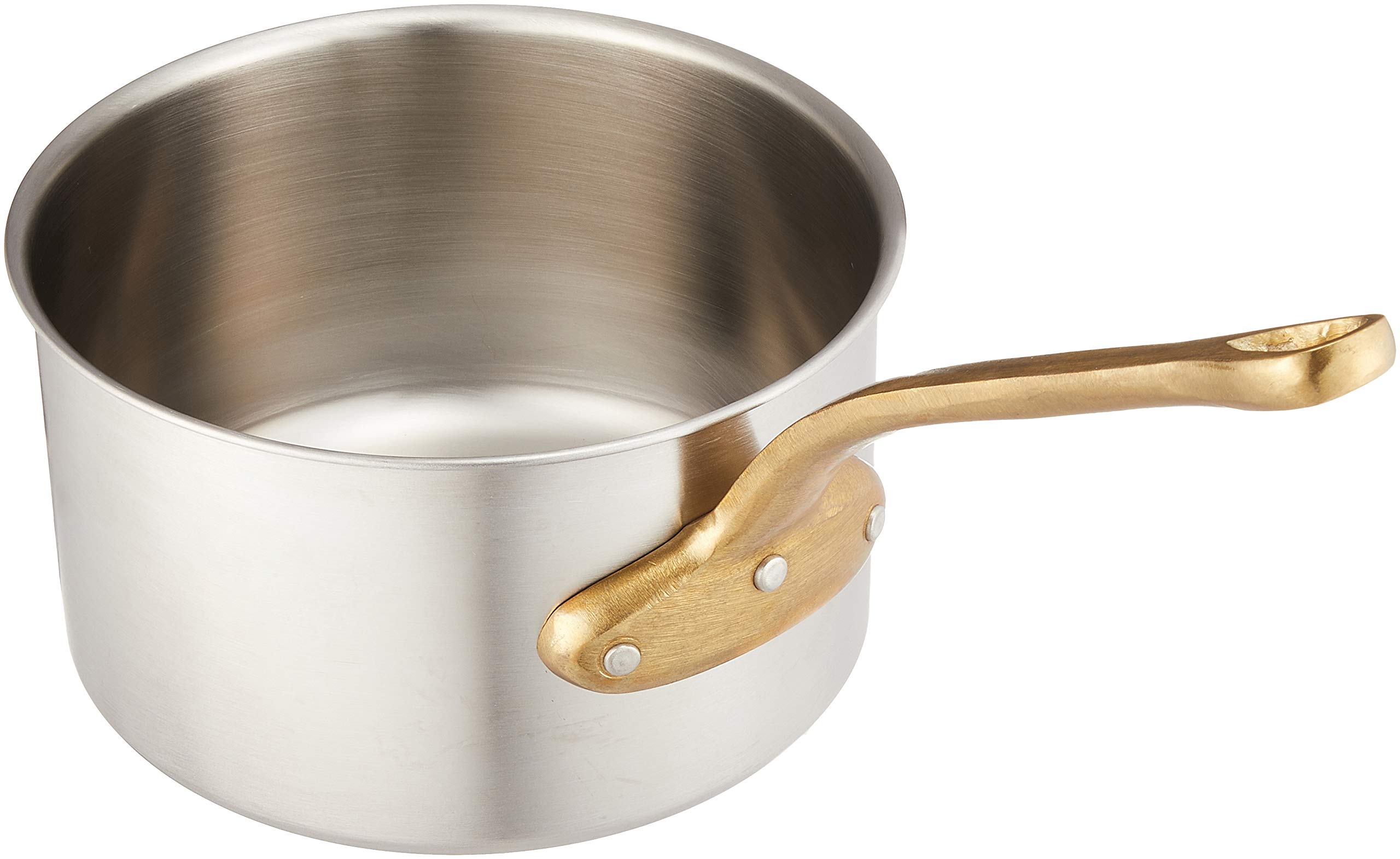 Endo Shoji Commercial Super Denji Stew Pan (without lid) 18cm Stainless Steel Pot for Induction Cooktops Made in Japan AST96018