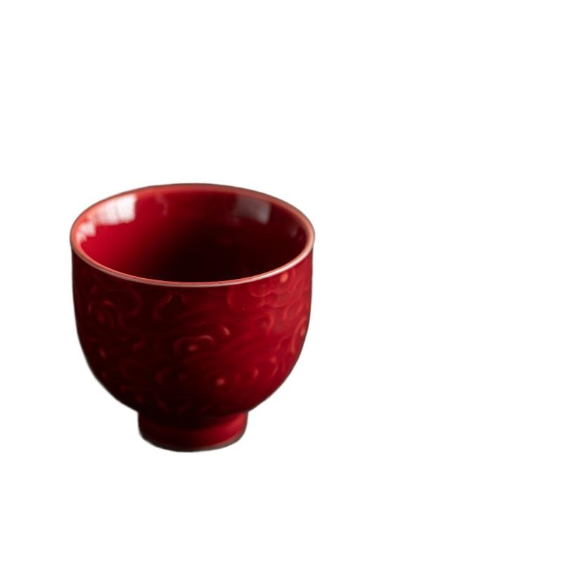 Ceramic retro master cup Kung Fu tea cup personal cup tea cup tea room tea cup household anti-scalding tea cup