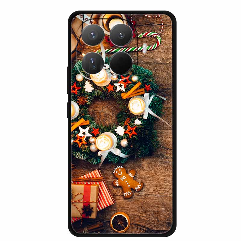 Christmas Phone Cases for Xiaomi 15T Pro 5G Case Protector TPU Silicone Soft Bumper Christmas Tree for Mi 15T Pro 5G Cover Coque