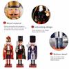 Christmas Nutcracker Decoration Puppet Solider Cloak King Wooden Doll Walnut Handcraft Figurine Home Office Decor Merry Christma