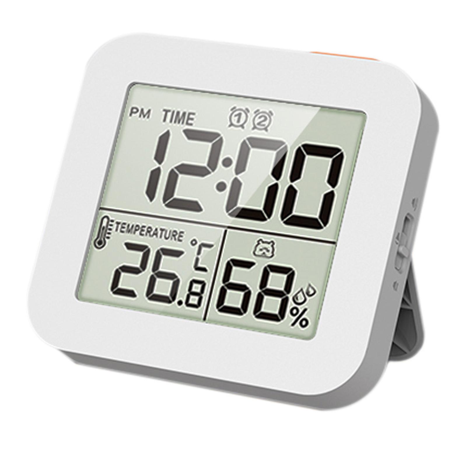 

Таймер АБС и измеритель влажности Оставайтесь организованными с водонепроницаемыми душевыми часами, термометром влажности, циклом белый