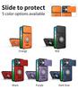 Anti-slip Armor Shockproof Case For Honor X8D Slide Camera Lens Protection Rotating Ring Stand TPU Frame Plastic Phone Cover