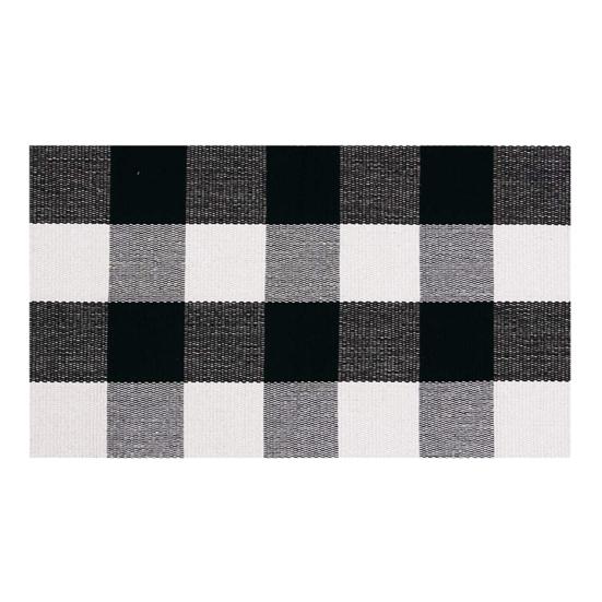 Bathroom Floor Mat Quick Absorbent Quick-Drying Anti-Slip Colorblock Plaid Printing Manual Braided