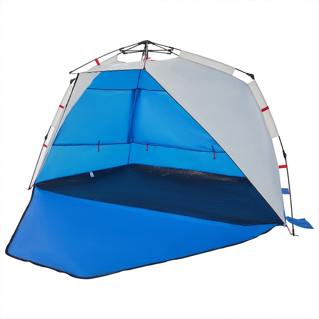 Vidaxl Beach Tent, 3-Person, Azure, Quick-Deploy, Waterproof