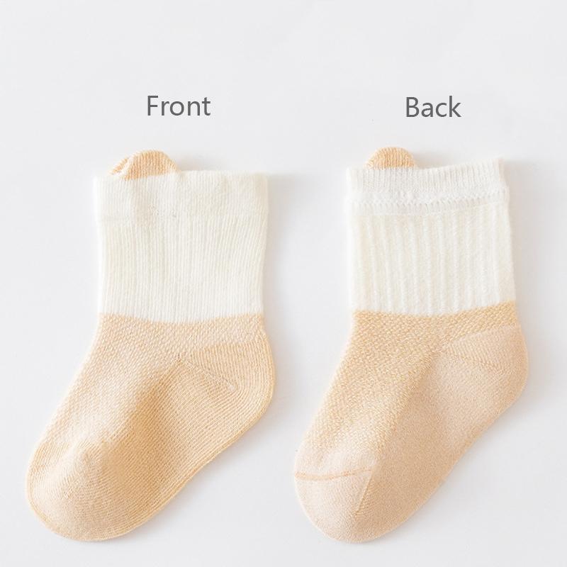3 Paar Neugeborenen Babysocken Sommer Mesh Weiche Baumwolle Babysocken Atmungsaktive Kindersocken für Neugeborene Babysachen