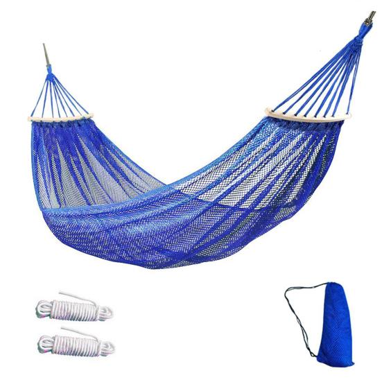 Outdoor Hammock with Carry Bag Single Person Camping Portable Heavy Duty Garden Patio Balcony Porch Backyard