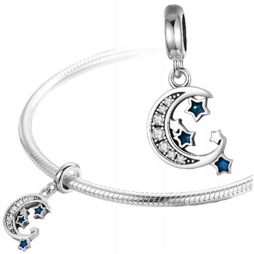 Moon Charms Pr 925 Pendant Bead Charms Stars Night