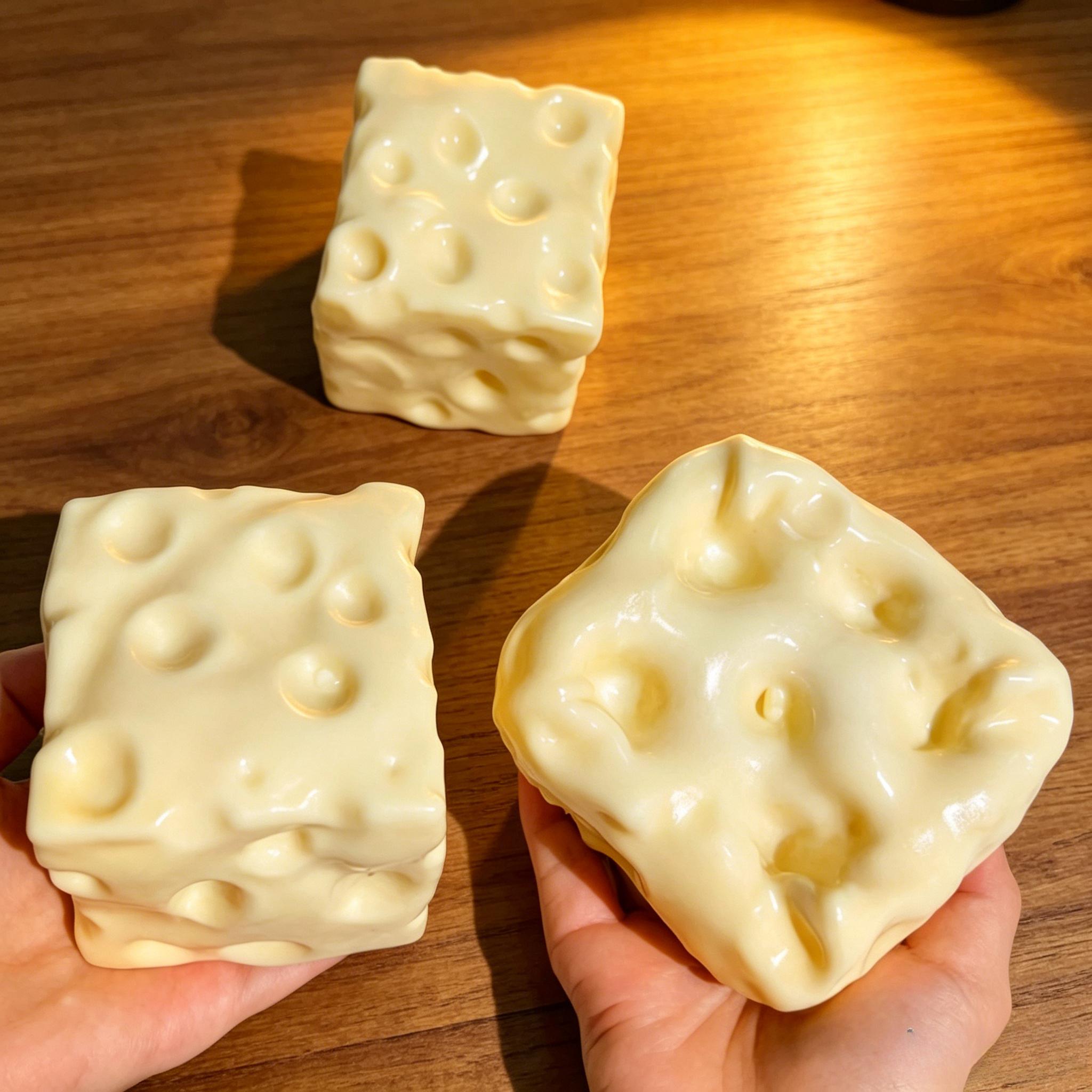 Oriģināla Vaselīna Pildīta Spiežama Siera Squishy