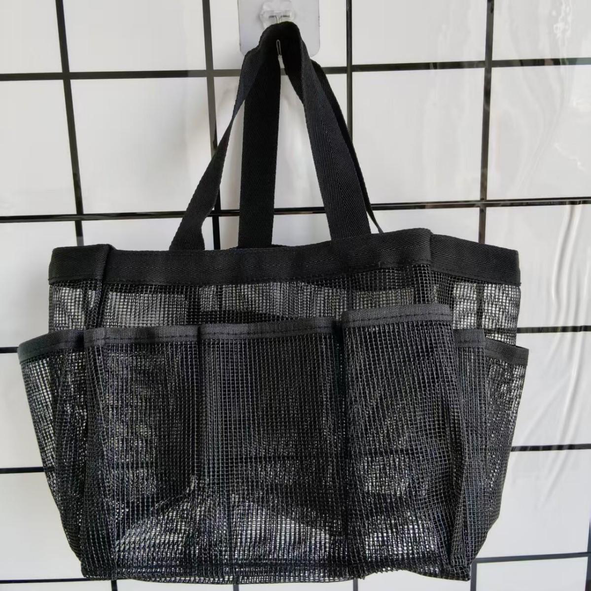 

Compact Mesh Toiletry and Gym Bag 23*16*20CM чёрный