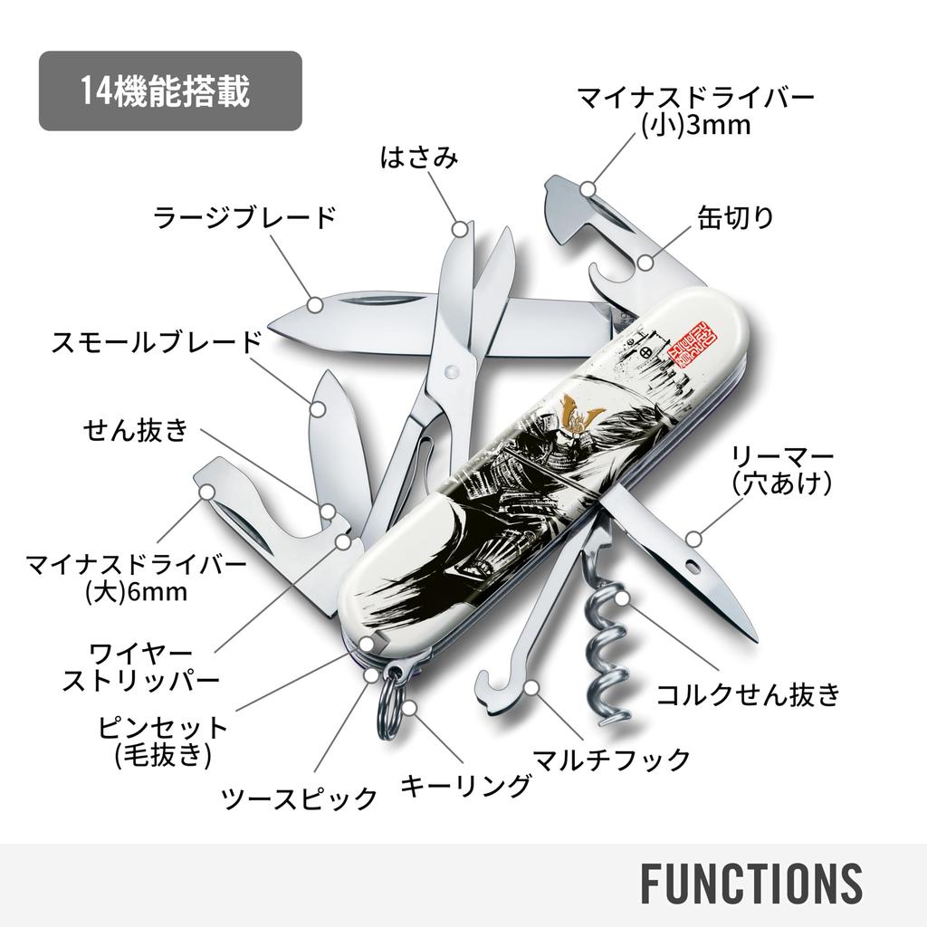 VICTORINOX Sengoku Sumie Climber Shimazu Yoshihiro Battle of Sekigahara Collection Multi-tool In Special Paulownia Box genuine1.3703.7-X17