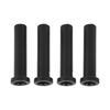 4pcs Front A Arm Long Bushing with Spacer Black Replacement for Polaris Trail Blazer 250 1993‑2005