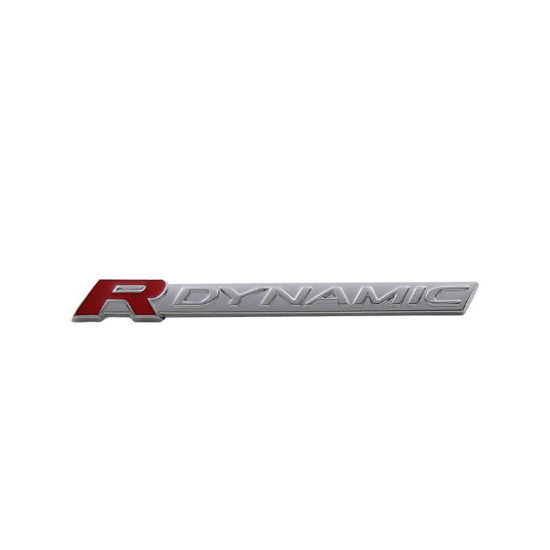 3D Car Styling R DYNAMIC RDYNAMIC for car Hood Fender trunk Rear Bonnet Nameplate Decal Emblem Badge Sticker