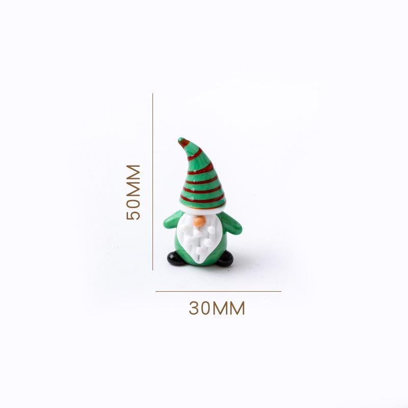 Christmas Glass Ornament Christmas Tree Santa Claus Creative Cartoon Desktop Ornament Car Ornament Decoration Gift