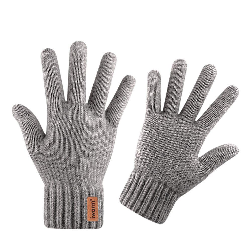 Farbe Vollfinger Mode Herren Fäustlinge Herren Strickhandschuhe Handschuhe Herbst Winter Handschuhe
