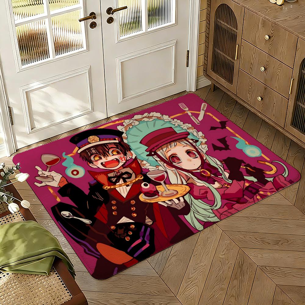 Toilet-Bound Hanako-kun Season 2 Thickened Absorbent Non-Slip Floor Mat Bedroom Living Room Door Mat Flannel Rug