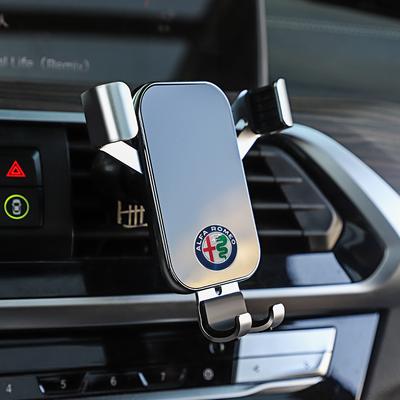 Uchwyt Samochodowy na Telefon 360 Stopni Grawitacyjny Automatyczny Uchwyt Zaciskowy Do Alfa Romeo Giulietta GT 159 147 156 Mito Brera Giulia F1 Stelvio Vol
