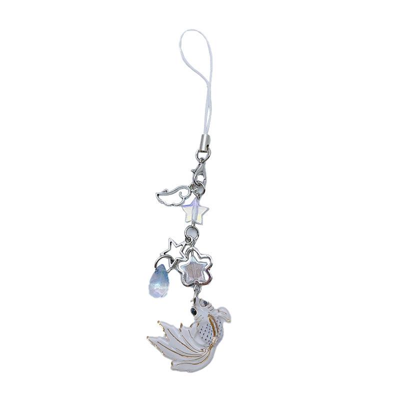 s 1 Piece Chinese Style Lucky Fish y2k Fashion Beaded Star Mobile Phone Charms Keychains Lanyard Decorations Strap