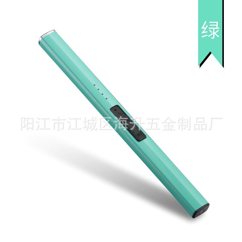 

Flameless Rechargeable Electric Usb Lighter Candle Bbq Windproof Tool Kitchen зелений