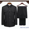 Conjunto de Traje Zhongshan para Hombres de Mediana Edad y Mayores - Chaqueta de Primavera/Otoño/Invierno