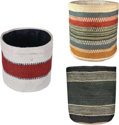 Sturdy Jute Plant Basket Modern Woven Basket  Flower Pot Floor Indoor Planters, Storage Organizer Basket Rustic Home Décor Plant Containers