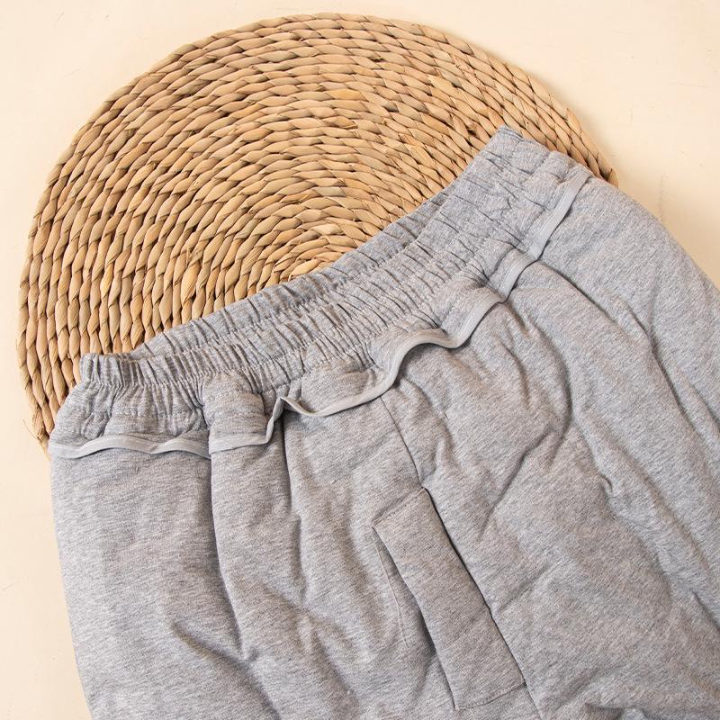 Men's Hand-stitched Pure Cotton Warm Jacket and Pants Home Set