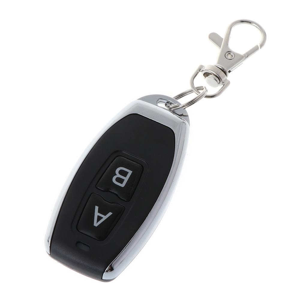Multi-purpose 2 Channel Relay Wireless Remote Control Switch 2PCS Two Keys Remote Controller Receiver for Garage Door