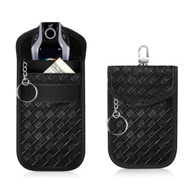 1 Pezzo/2 Pezzi Portachiavi Protettore Fibra di Carbonio Borsa Schermante Chiave Auto Blocco RFID