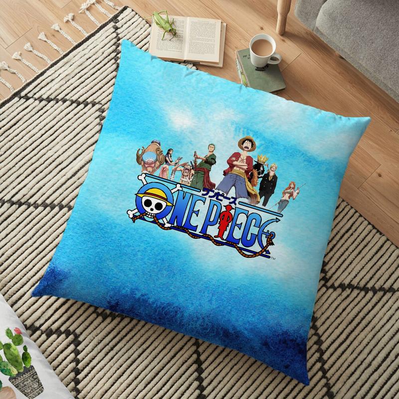 Anime One Piece Anime Pillowcase Kawaii Luffy Zoro Sanji Pillow Pillowcase Children's Room Decoration Birthday Gifts