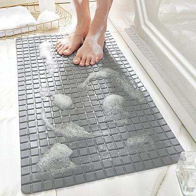 Badekar Matte med Dreneringshull 3D Rutenettmønster Badekardeksel Sklisikker Beskyttelse