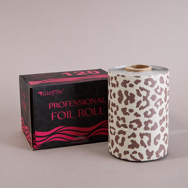 

1 рулон WANMEI Леопардовый принт Алюминиевая фольга для окрашивания волос Парикмахерская Перманентная завивка Мелирование Обесцвечивание Инструменты для укладки волос Салон