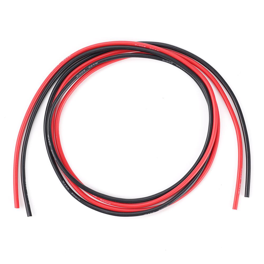 2m 16 AWG M Extension Cable  2pin Use For 12V 24V LED Strip Tape String Connect Electric Wire High Temperature Resistant Tinned