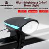 2Styles Electric Loud Horn Waterproof Bike Lantern Headlight Mountain Bike Night Riding Light