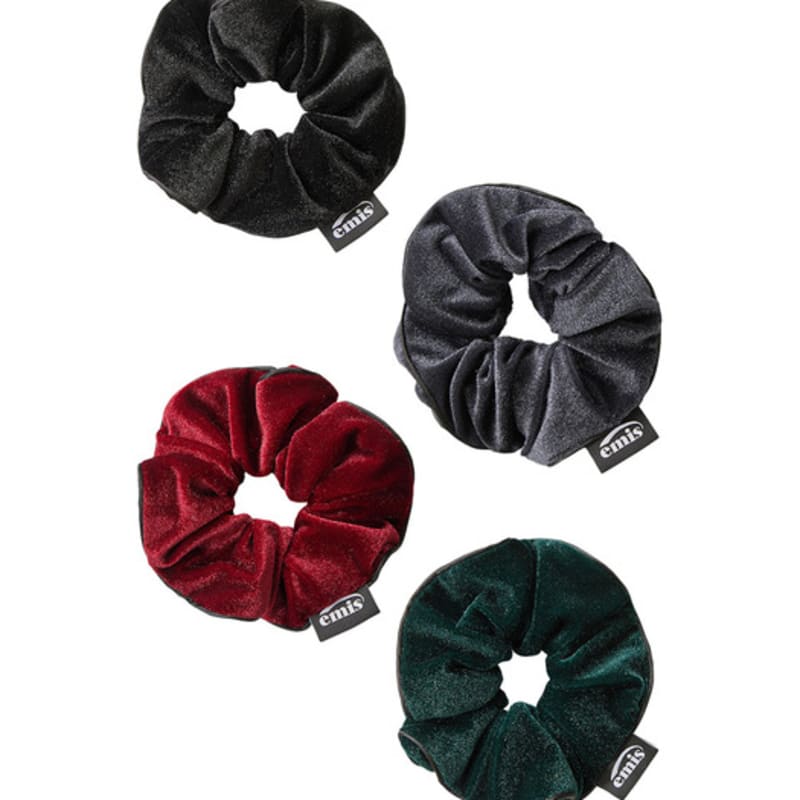 

EMIS БАРХАТНАЯ РЕЗИНКА-СКРАНЧИ С БЛЕСТКАМИ GREEN