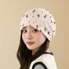 Spring and Summer Thin Breathable Headgear Women's Loose Bow Stack Hat Casual Hat Women's